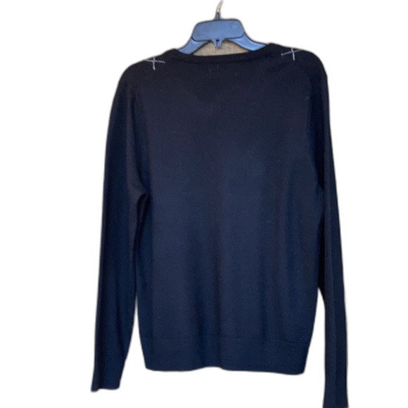 Merona merino wool argyle black and white sweater - Picture 4 of 4